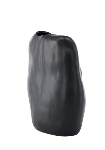 VENTURE DESIGN Romie vase - sort stentj (24x14x28H)