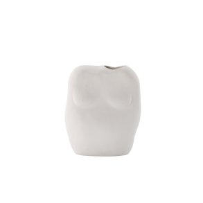 VENTURE DESIGN Romie vase - offwhite stentj (24x14x28H)