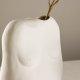 VENTURE DESIGN Romie vase - offwhite stentj (24x14x28H)