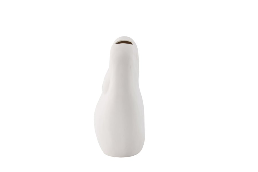 VENTURE DESIGN Romie vase - offwhite stentj (24x14x28H)