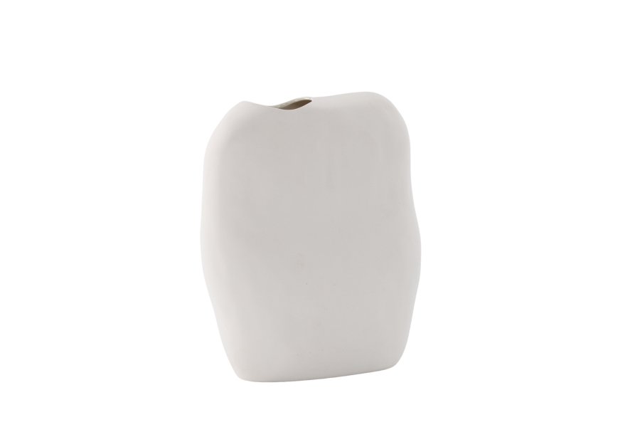 VENTURE DESIGN Romie vase - offwhite stentj (24x14x28H)