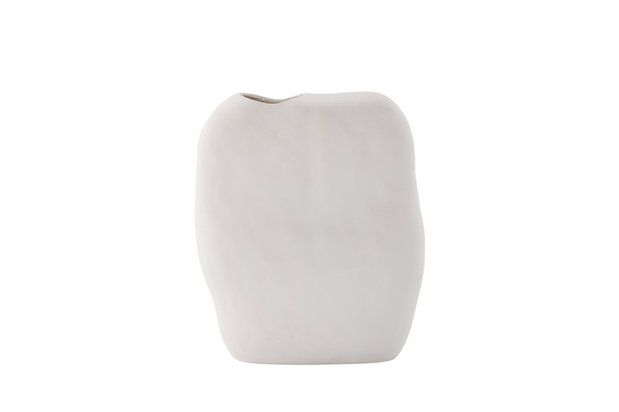 VENTURE DESIGN Romie vase - offwhite stentj (24x14x28H)
