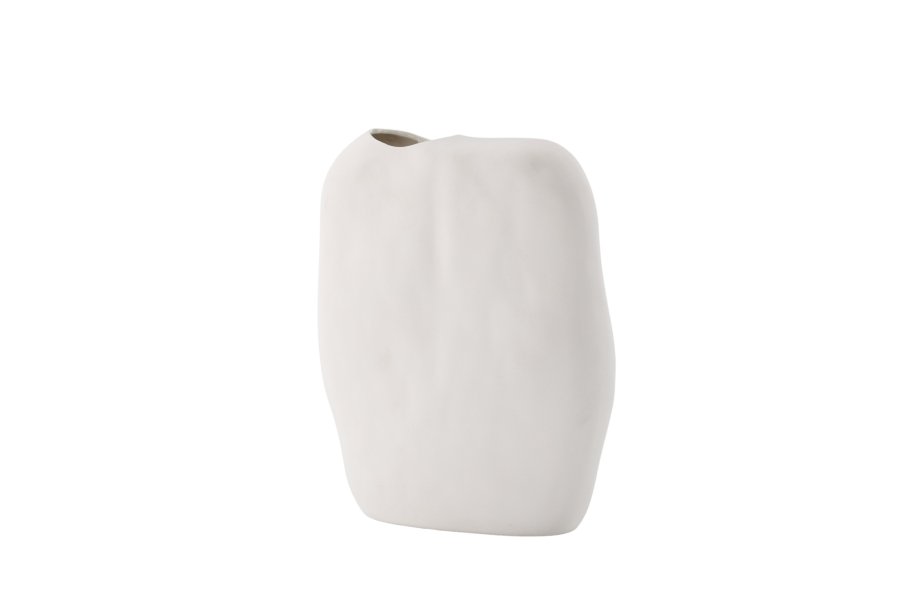 VENTURE DESIGN Romie vase - offwhite stentj (24x14x28H)