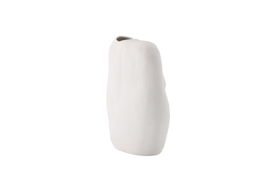 VENTURE DESIGN Romie vase - offwhite stentj (24x14x28H)