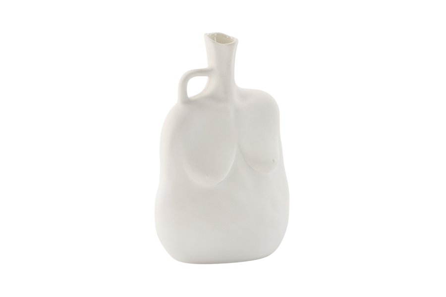 VENTURE DESIGN Conta vase - offwhite stentj (17x10x25H)