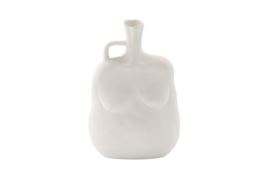VENTURE DESIGN Conta vase - offwhite stentj (17x10x25H)