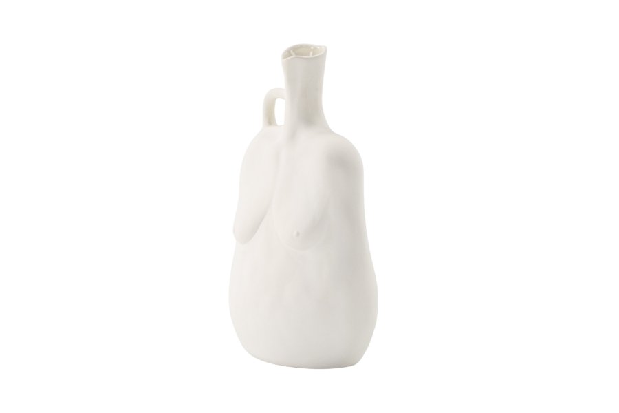 VENTURE DESIGN Conta vase - offwhite stentj (17x10x25H)