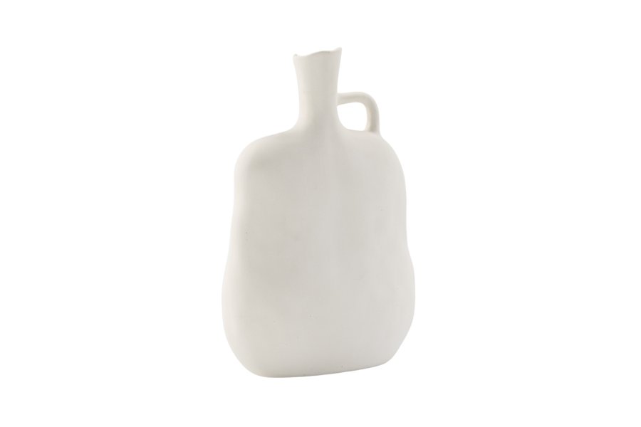 VENTURE DESIGN Conta vase - offwhite stentj (17x10x25H)