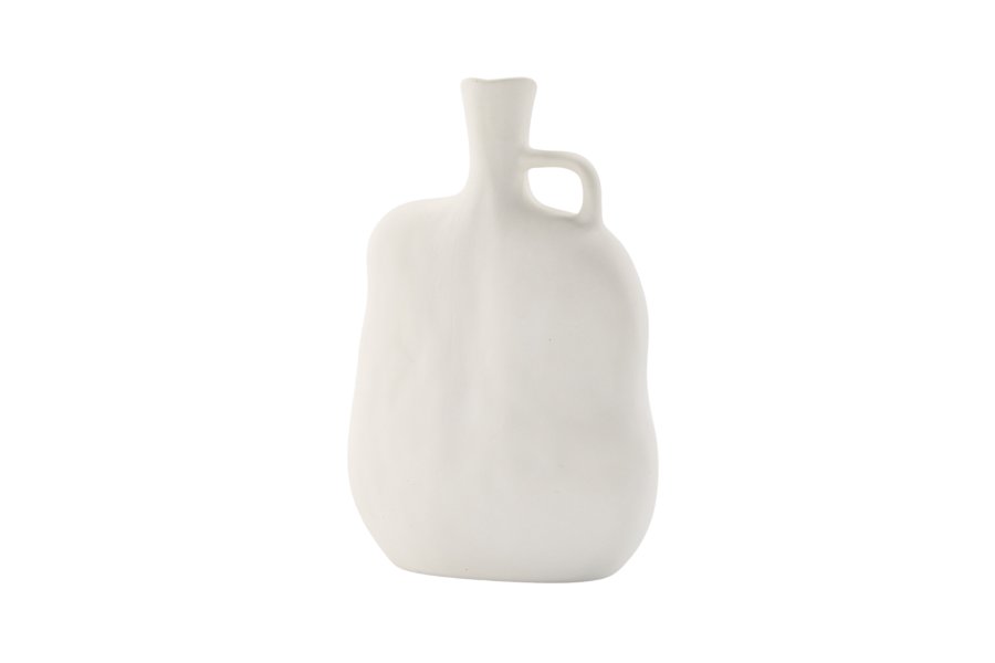 VENTURE DESIGN Conta vase - offwhite stentj (17x10x25H)