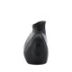 VENTURE DESIGN Harvey vase - mat sort stentj (17x10x15H)