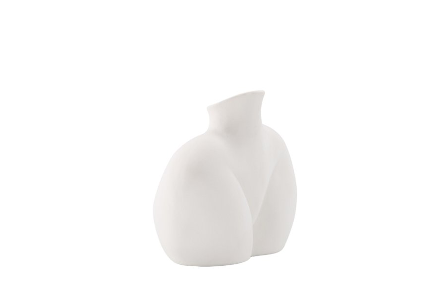 VENTURE DESIGN Harvey vase - offwhite stentj (17x10x15H)