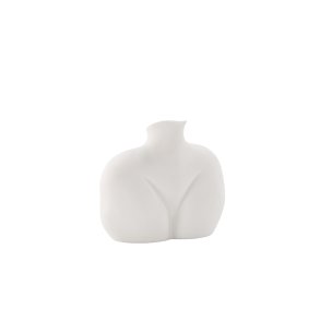 VENTURE DESIGN Harvey vase - offwhite stentj (17x10x15H)