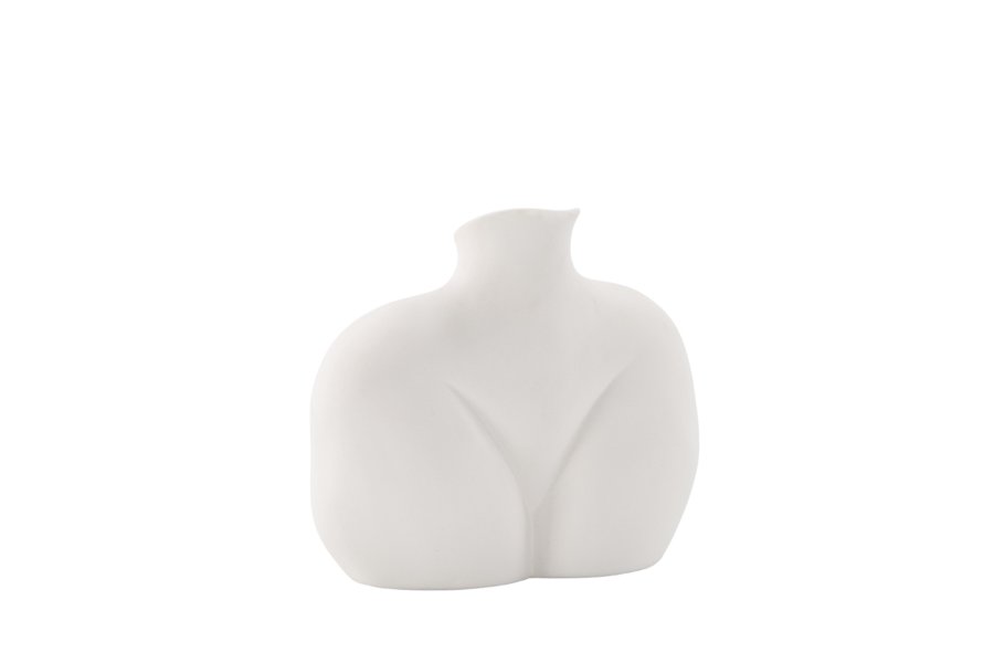 VENTURE DESIGN Harvey vase - offwhite stentj (17x10x15H)