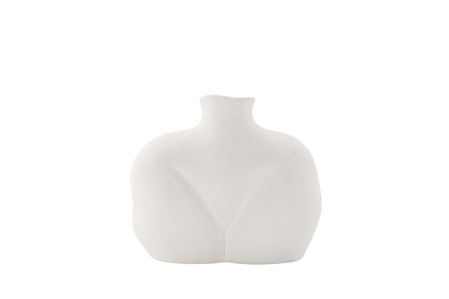 VENTURE DESIGN Harvey vase - offwhite stentj (17x10x15H)