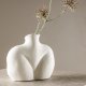VENTURE DESIGN Harvey vase - offwhite stentj (17x10x15H)