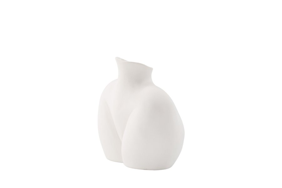 VENTURE DESIGN Harvey vase - offwhite stentj (17x10x15H)