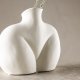 VENTURE DESIGN Harvey vase - offwhite stentj (17x10x15H)