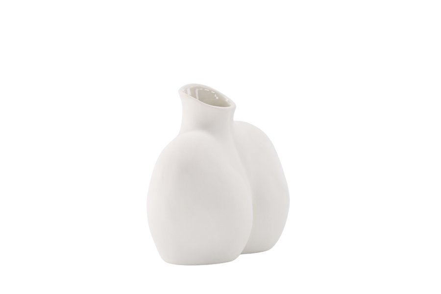 VENTURE DESIGN Harvey vase - offwhite stentj (17x10x15H)