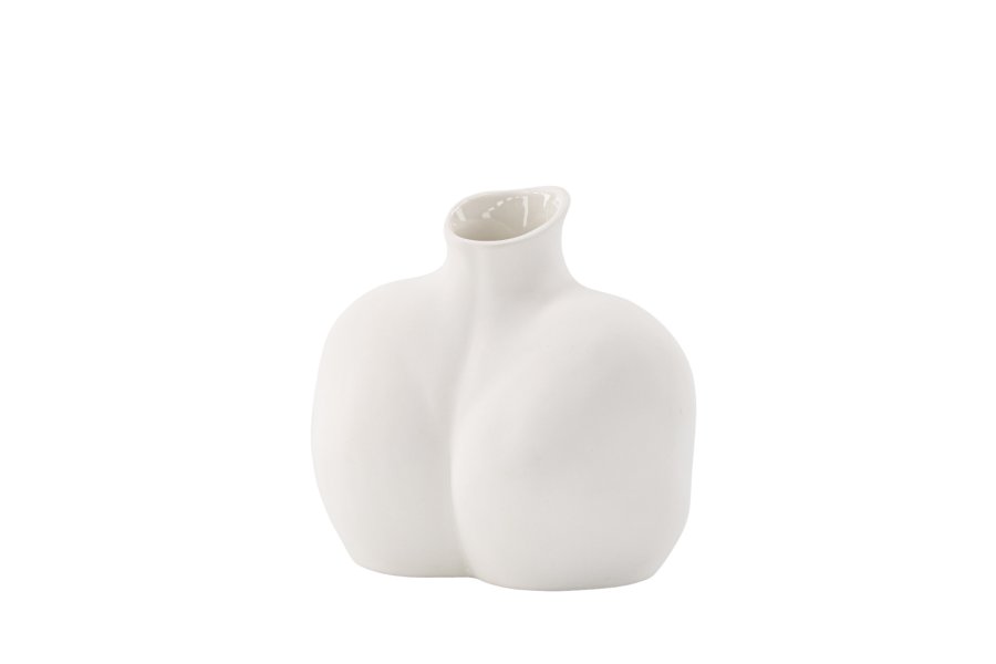 VENTURE DESIGN Harvey vase - offwhite stentj (17x10x15H)