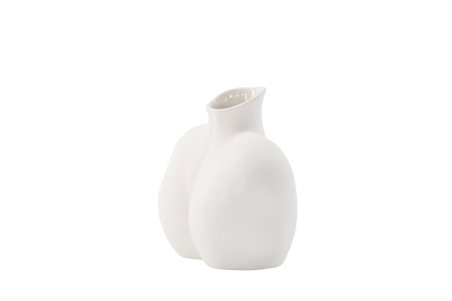 VENTURE DESIGN Harvey vase - offwhite stentj (17x10x15H)
