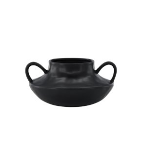 VENTURE DESIGN Holda potte - mat sort stentj (31x29x15H)