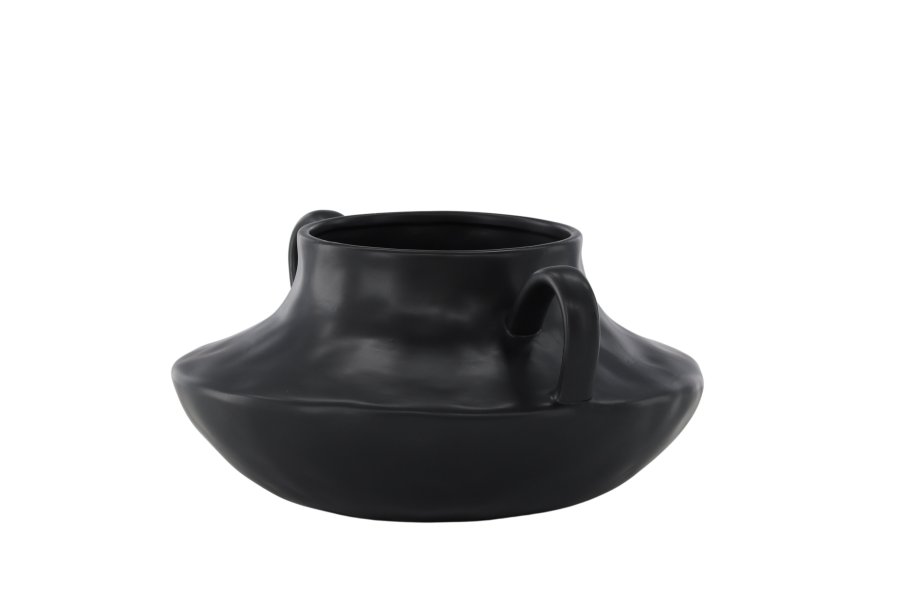 VENTURE DESIGN Holda potte - mat sort stentj (31x29x15H)