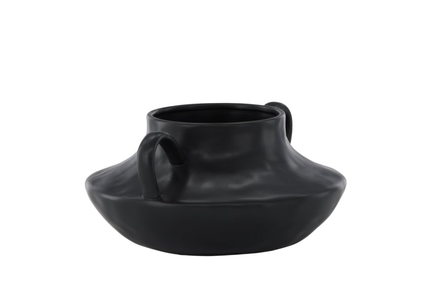 VENTURE DESIGN Holda potte - mat sort stentj (31x29x15H)