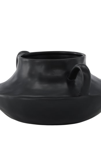 VENTURE DESIGN Holda potte - mat sort stentj (31x29x15H)