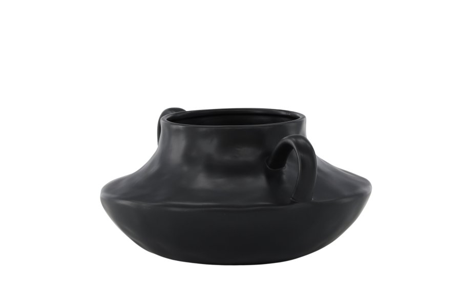 VENTURE DESIGN Holda potte - mat sort stentj (31x29x15H)