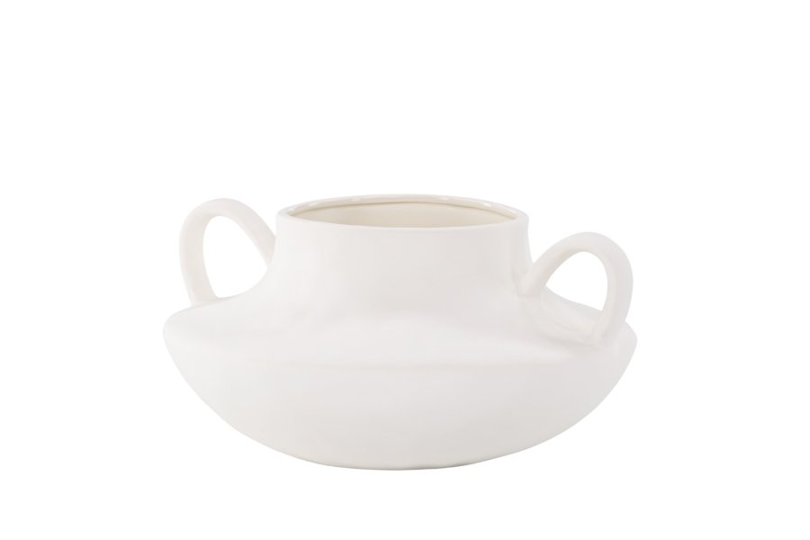 VENTURE DESIGN Holda potte - offwhite stentj (31x29x15H)
