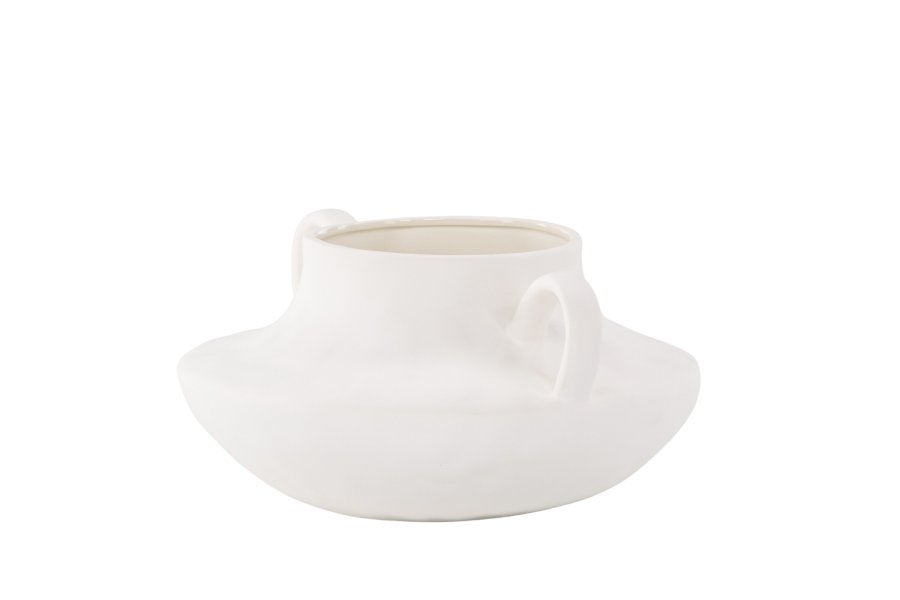 VENTURE DESIGN Holda potte - offwhite stentj (31x29x15H)