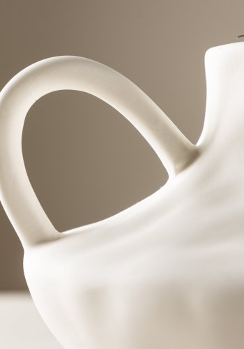 VENTURE DESIGN Holda potte - offwhite stentj (31x29x15H)