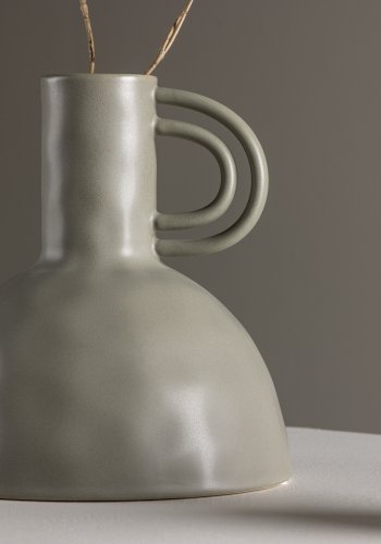 VENTURE DESIGN Vivi vase, m. hank - mrkegr stentj (24x24x25H)