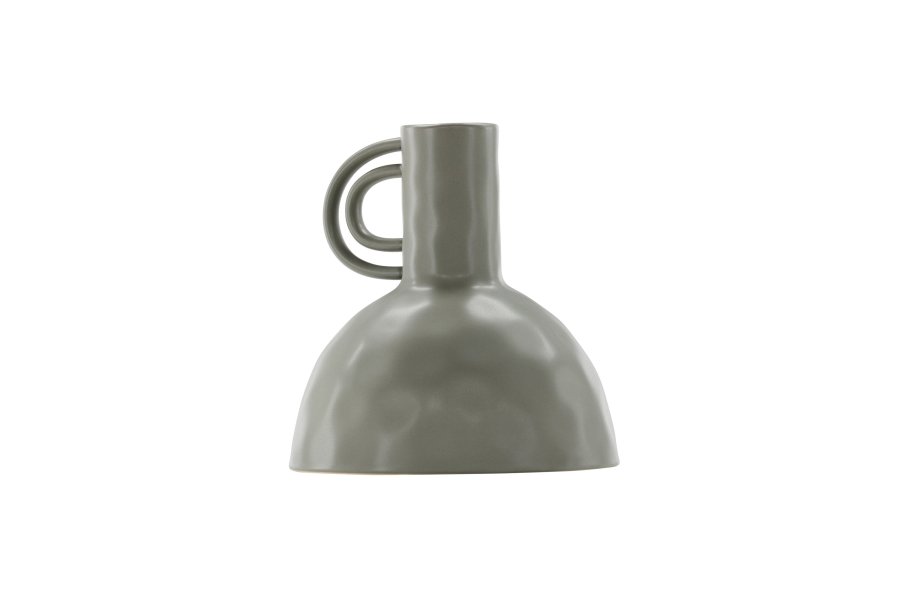 VENTURE DESIGN Vivi vase, m. hank - mrkegr stentj (24x24x25H)