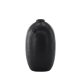 VENTURE DESIGN Madi vase, rund sort stentj (17x17x28H)