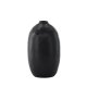 VENTURE DESIGN Madi vase, rund sort stentj (17x17x28H)
