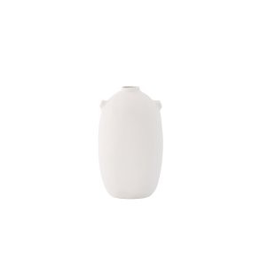 VENTURE DESIGN Madi vase, rund - offwhite stentj (17x17x28H)