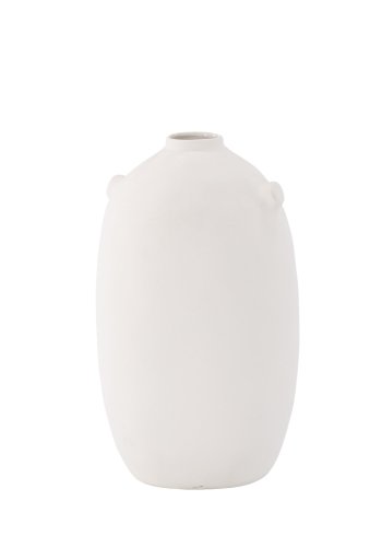 VENTURE DESIGN Madi vase, rund - offwhite stentj (17x17x28H)