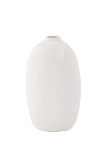 VENTURE DESIGN Madi vase, rund - offwhite stentj (17x17x28H)