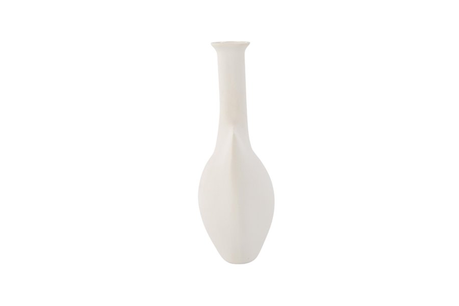VENTURE DESIGN Madison vase - off white stentj (14x8x22H)
