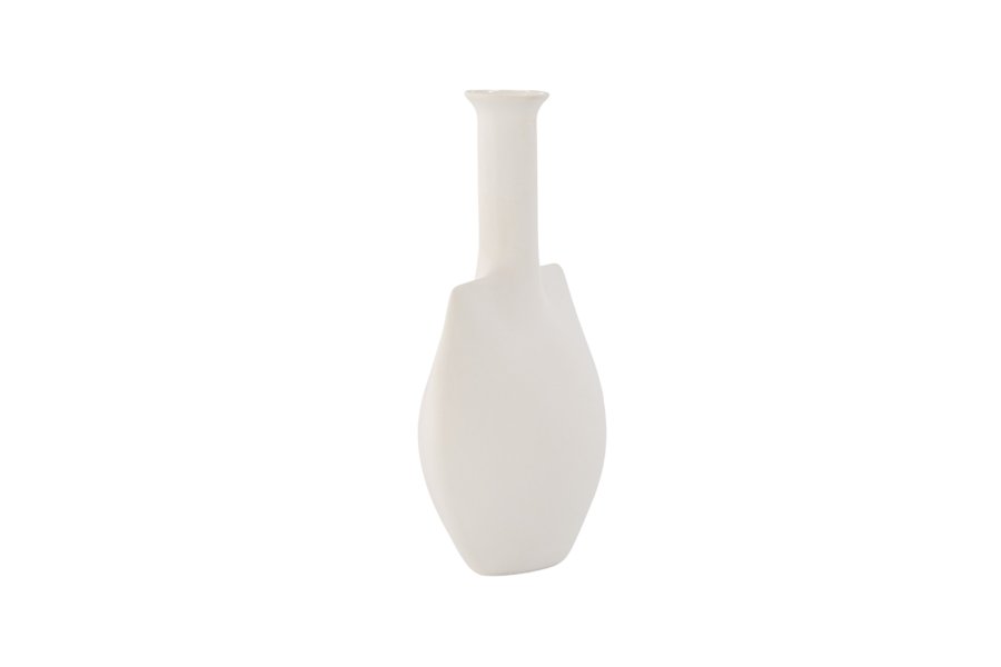 VENTURE DESIGN Madison vase - off white stentj (14x8x22H)