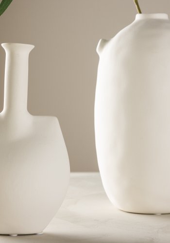 VENTURE DESIGN Madison vase - off white stentj (14x8x22H)