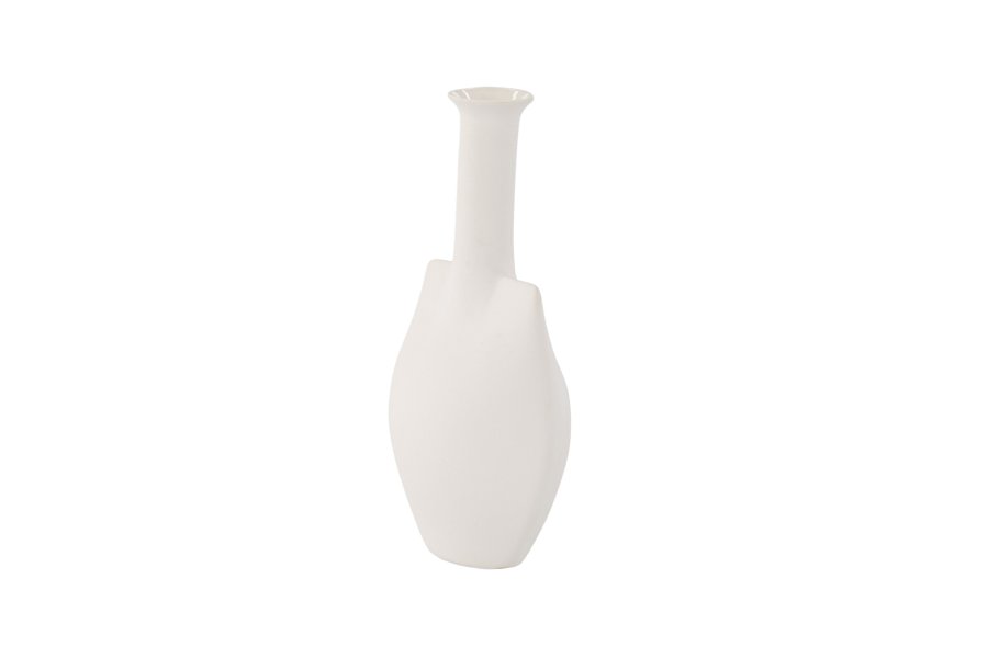 VENTURE DESIGN Madison vase - off white stentj (14x8x22H)