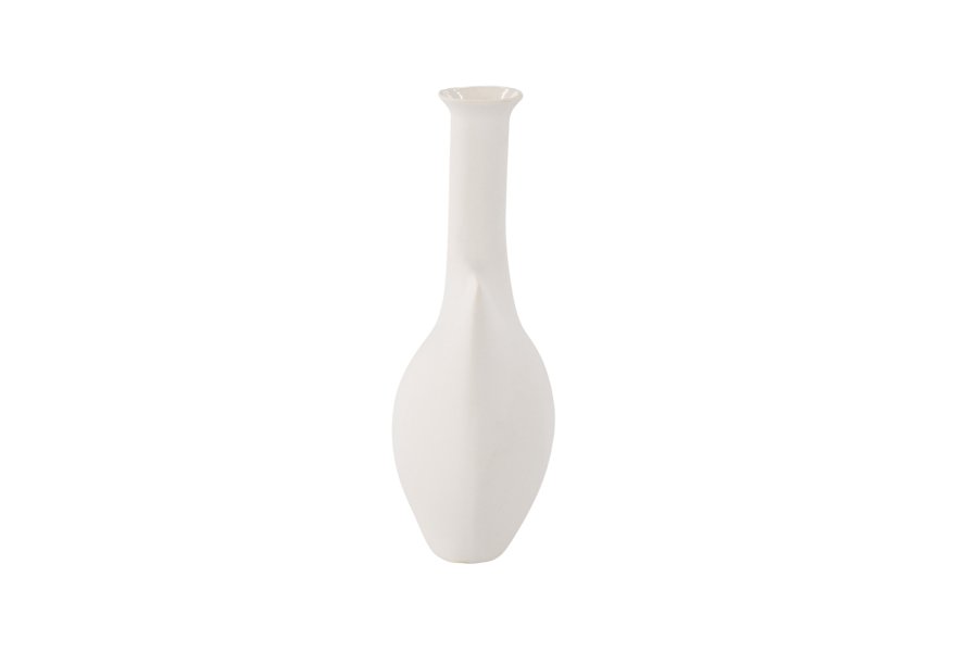 VENTURE DESIGN Madison vase - off white stentj (14x8x22H)