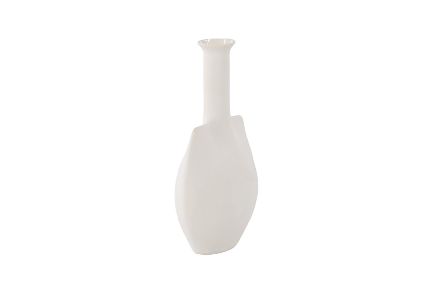 VENTURE DESIGN Madison vase - off white stentj (14x8x22H)