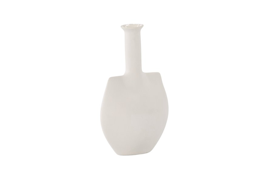 VENTURE DESIGN Madison vase - off white stentj (14x8x22H)