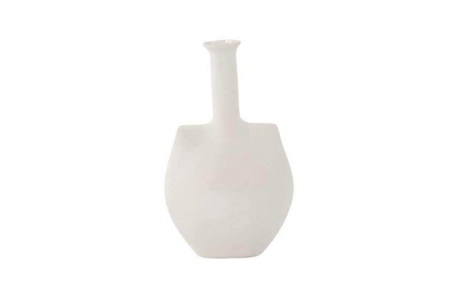 VENTURE DESIGN Madison vase - off white stentj (14x8x22H)
