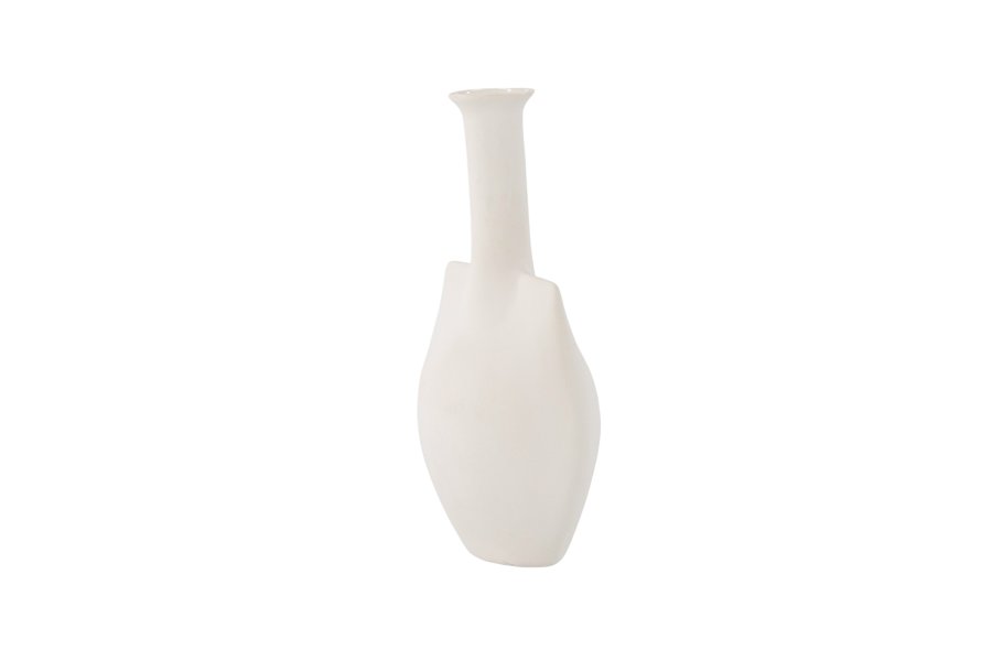VENTURE DESIGN Madison vase - off white stentj (14x8x22H)