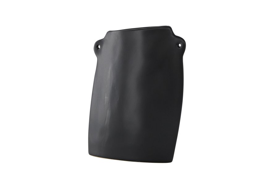 VENTURE DESIGN Hie vase, m. 2 hanke - matsort stentj (14x5x21H)