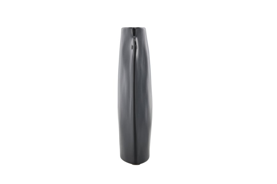 VENTURE DESIGN Hie vase, m. 2 hanke - matsort stentj (14x5x21H)